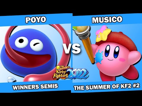 Poyo (Gooey/Water) vs Musico (Archer/Artist) - Kirby Fighters 2 Tournament - Summer of KF2022 Week 2