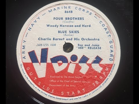 Woody Heman and Herd 'Four Brothers' 1948 V Disc 78 rpm