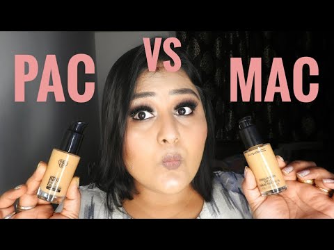 MAC FOUNDATION VS PAC HD FOUNDATION // COMPARISON & REVIEW //