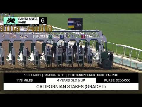 Santa Anita Park Carrera 6 (The Californian Stakes Gr.2) - 30 de Abril 2022