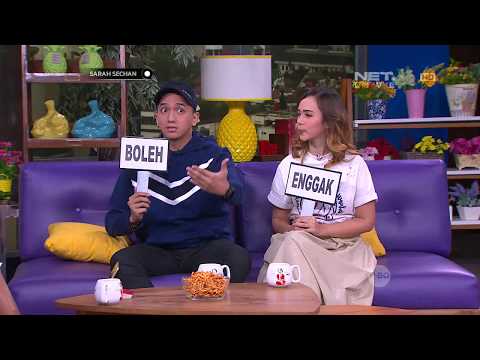 Serunya games 39 boleh atau ngga 39 tentang pasangan bersama ge pamungkas dan pamela bowie