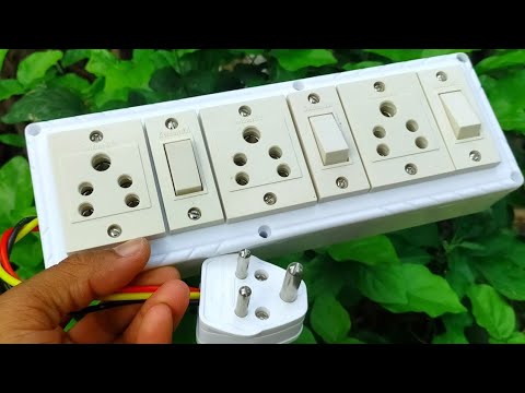 3Sockets+3Switches connnection | Extension box wiring by #BEEEWorks | Switch board wiring |