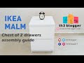 IKEA MALM Chest Of 2 Drawers Assembly Instructions Very Detailed