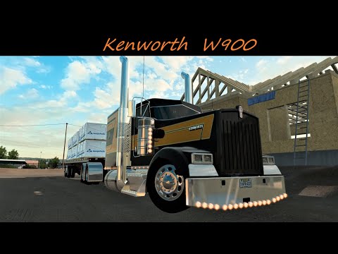 Best Free Kenworth W900 Engine Patch Gypsum Board Haul Bend to Burns JBX ATS 4K 1.44