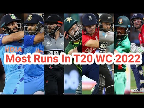 Most Runs In T20 WC 2022 🏆 Top 10 Batsman 🔥 #shorts #viratkohli