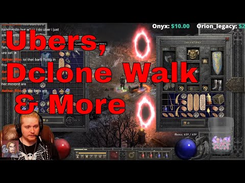 Diablo II Resurrected - Diablo Walk Atempt, Ubers, and Leveling My Zon (Livestream)