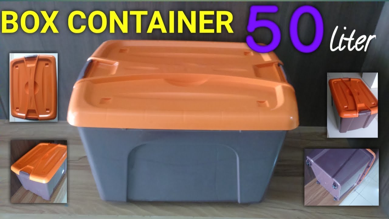 Review Box Container 50 liter Coklat KP plast + Roda - By Nofiie_SBS