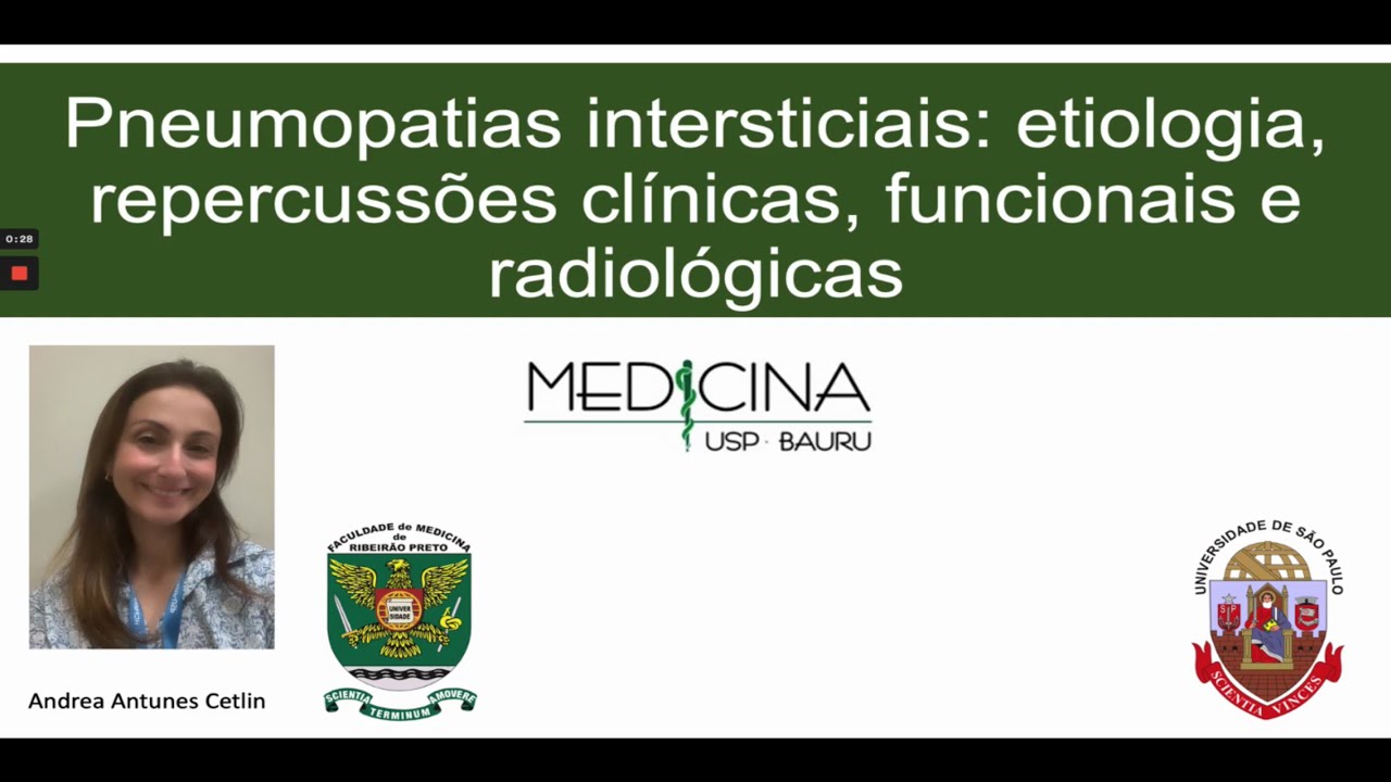 Aula Pneumopatias intersticiais: etiologia, repercussõe clínicas, funcionais e radiológicas.
