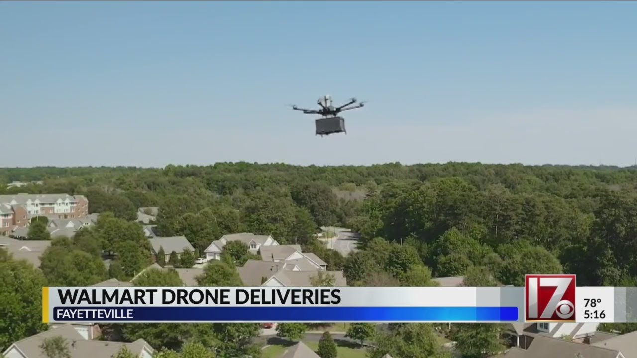 Walmart drone deliveries in Fayetteville