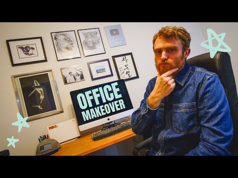 Surprising Sam with a HOME OFFICE MAKEOVER! ? | DIY Office Setup + Desk Workspace Tour in Canada