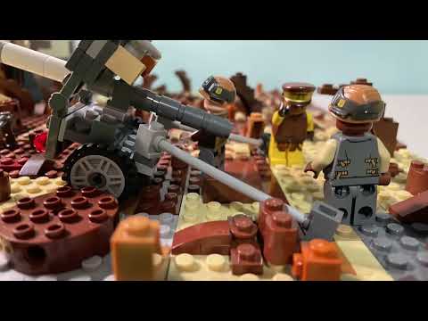 Lego 105mm artillery gun stop motion test