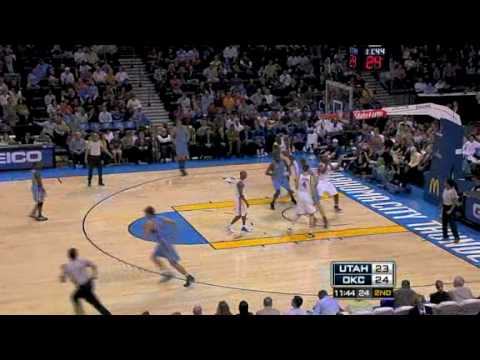 Jazz vs Thunder 1st Half  Highlights