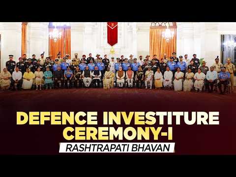 PM Modi attends Defence Investiture Ceremony-I at Rashtrapati Bhavan