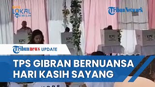 Gibran Nyoblos Ditemani Istri, Suasana TPS Bernuansa Hari Kasih Sayang, Beda dengan Lokasi Jokowi