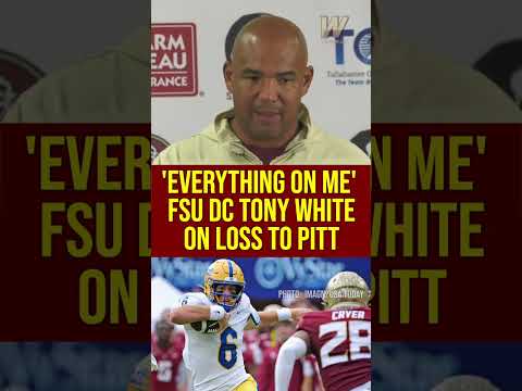 EVERYTHING ON ME | FSU Football Defensive Coordinator Tony White | #FSU #fsufootball FSU Pitt