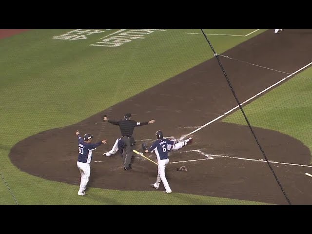 【2回表】ライオンズ・金子のタイムリーと外崎の好走塁で勝ち越しに成功!! 2020/10/9 E-L