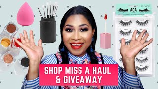 Shop Miss A Haul & Giveaway! |Budget Makeup & Skincare |Sheri Approved