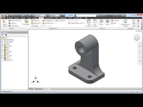 Inventor Tutorial with Isometric Sketches – Intermediate part 16 of 20