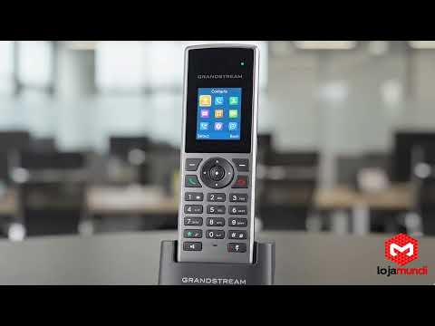 Video do produto DP722 Telefone IP Sem Fio Grandstream DECT VoIP Áudio HD