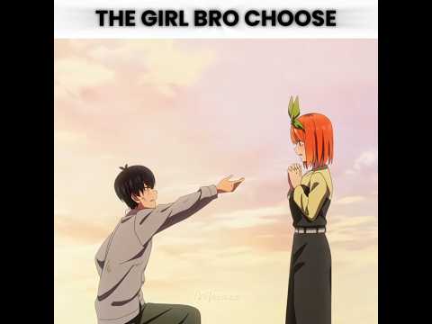 He chose Yotsuba 💚\ But look at his options... #enjoy