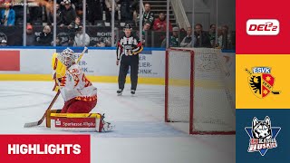 Download the video "DEL2: ESV Kaufbeuren vs. EC Kassel Huskies | Highlights"