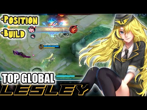 LESLEY MANIAC | BURST 1HIT/2HITS DAMAGED | TOP GLOBAL | LEGENDARY | MVP | MLBB | MLTIKTOK