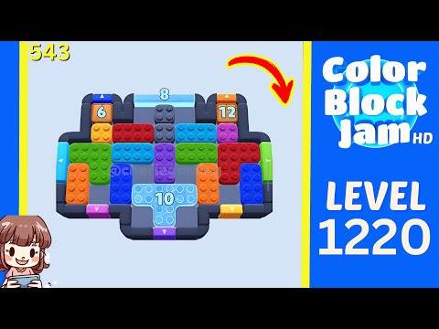 Color Block Jam Level 543 (1220) Solution Walkthrough