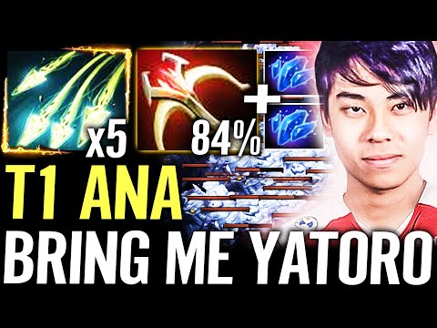 🔥 T1 ANA : "Bring me YATORO" — Medusa Daedalus 84% Crit 5x Split vs Super Push TEAM Dota 2 Pro