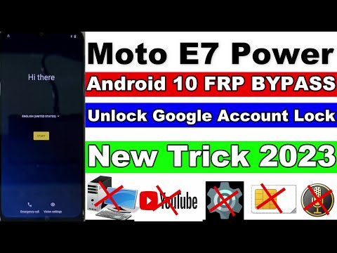MOTO E7 Power FRP Bypass Without Pc New Trick 2023 | Moto E7 | E7 Plus Unlock Google Account Lock