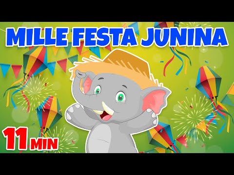 Mille Festa Junina - Giramille 11 min | Desenho Animado Musical