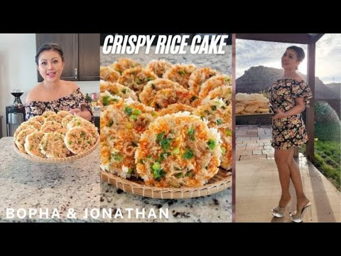 Cambodian Rice Crispy Cake - Khmer Cuisine - Bopha's Kitchen @BophaJonathansAdventureShow