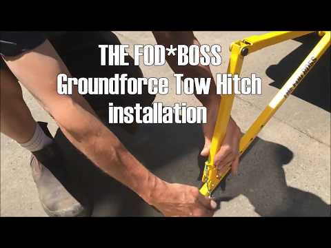 4   FOD BOSS Sweeper Groundforce Tow Hitch Installation