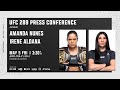 UFC 289 Press Conference Featuring Amanda Nunes & Irene Aldana