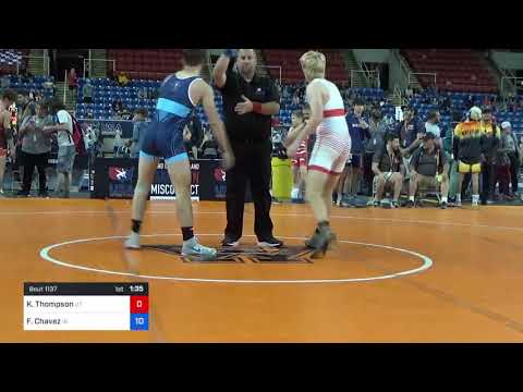 170 Lbs Consi Of 64 #2 - Karson Thompson, Utah Vs Fabian Chavez, Indiana Fc9f