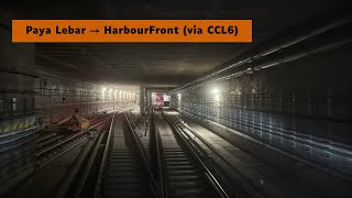 [CCL6 Complete] SMRT CCL Alstom C851E: Paya Lebar → Harbourfront (Clockwise Loop)