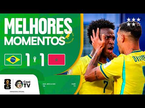 MELHORES MOMENTOS: BRASIL 1 X 1 MARROCOS | COPA DO MUNDO FIFA™ 2026 | 1ª RODADA