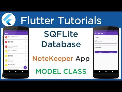 Flutter SQFLite tutorial Create Model Class to map SQLite Database Table 4 6