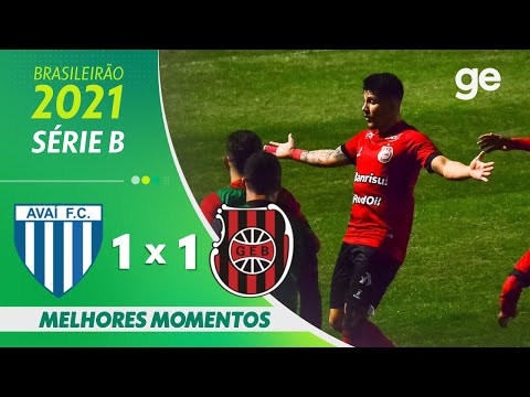 AVAÍ 1 X 1 BRASIL DE PELOTAS | MELHORES MOMENTOS | 14ª RODADA BRASILEIRÃO SÉRIE B 2021 | ge.globo