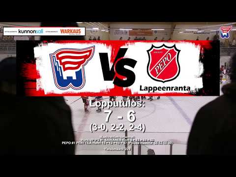 Warkis/PiPS vs PEPO -Maalikooste -Luode Areena, Varkaus (04.01.2020)