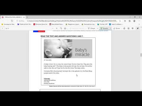 Resolución de preguntas tipo prueba INGLÉS Primer Ciclo