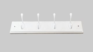 How To Install A Four Hook Coat Rack/Rail