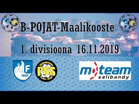 Maalikooste ÅIF/PSS - M-Team (B-pojat 1.divisioona 16.11.2019)
