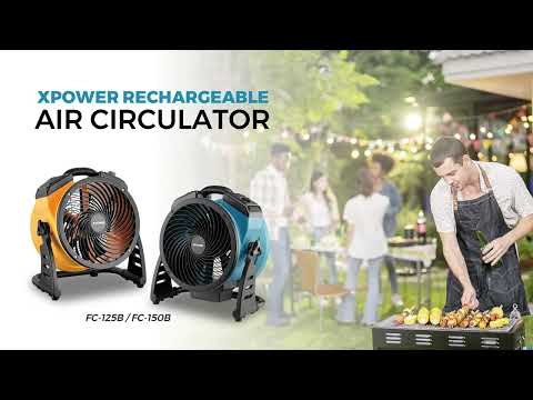 XPOWER FC-125B Air Circulator with DC Brushless Motor Video