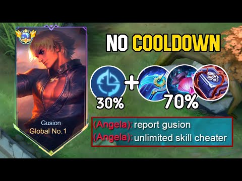WHEN GLOBAL GUSION ABUSE THIS NEW COOLDOWN BUILD ( 1 SEC ULTIMATE💀)