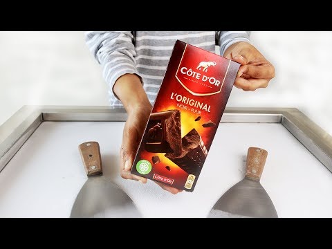 Cote D'Or L'Original Noir Puur Chocolate Bars Ice Cream Rolls - SATISFYING ASMR