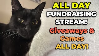ALL DAY FUNDRAISING STREAM! GIVEAWAYS, GAMES, TECH QUESTIONS!