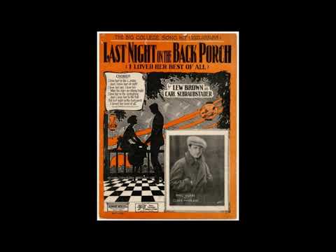 Last Night on the Back Porch (1923)