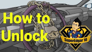 How to lock or unlock steering wheel Toyota