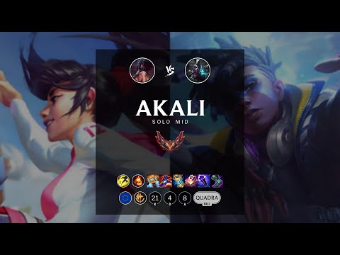 Akali Mid vs Ekko - EUW Grandmaster Patch 12.7
