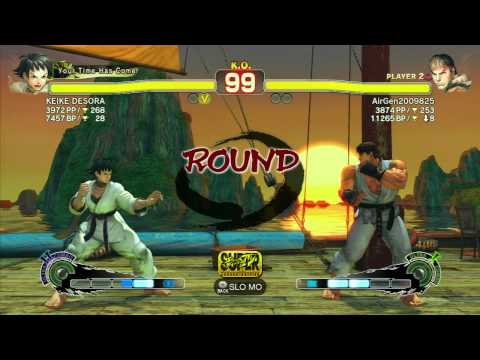 SSF4 AE: KEIKE DESORA (Makoto) vs Air (Ryu) - Ranked Match (720p HD)